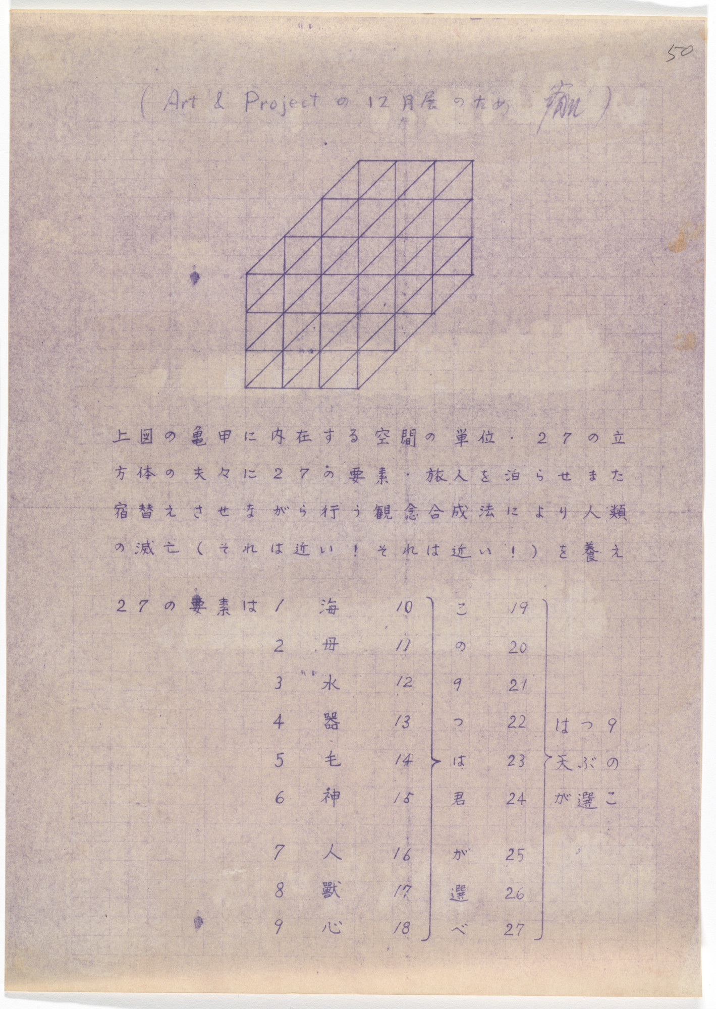 Yutaka Matsuzawa. Tortoise Shell Diagram from The Whole Works