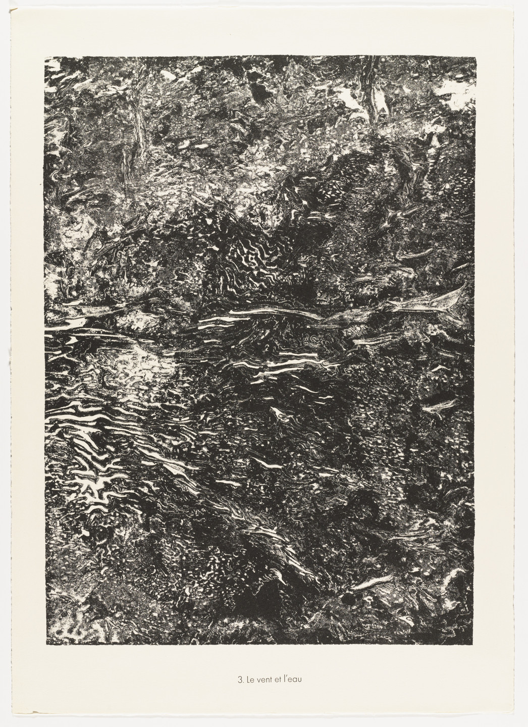 Jean Dubuffet. Wind and Water (Le vent et l'eau) from the portfolio Waters, Stones, Sand (Eaux, Pierres, Sable) from Phenomena (Les Phénomènes). 1959