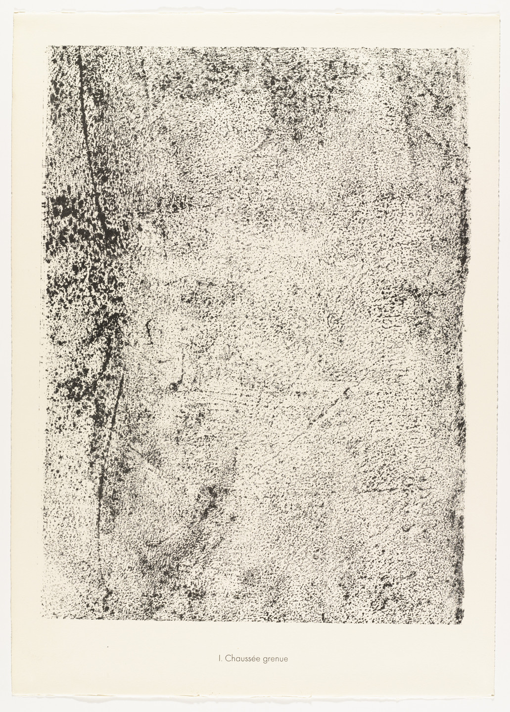 Jean Dubuffet. Rough-grained Path (Chaussée grenue) from the portfolio Sites and Paths (Sites et chaussées) from Phenomena (Les Phénomènes). 1959