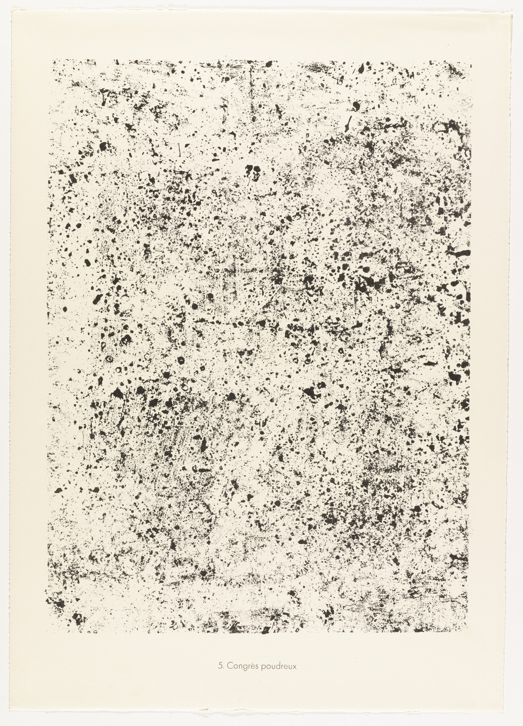 Jean Dubuffet. Powdery Congress (Congrès poudreux) from the portfolio Sites and Paths (Sites et chaussées) from Phenomena (Les Phénomènes). 1959