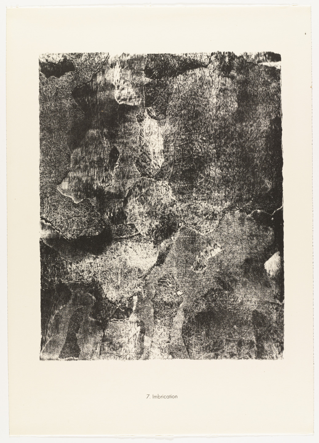 Jean Dubuffet. Imbrication from the portfolio Sites and Paths (Sites et chaussées) from Phenomena (Les Phénomènes). 1959