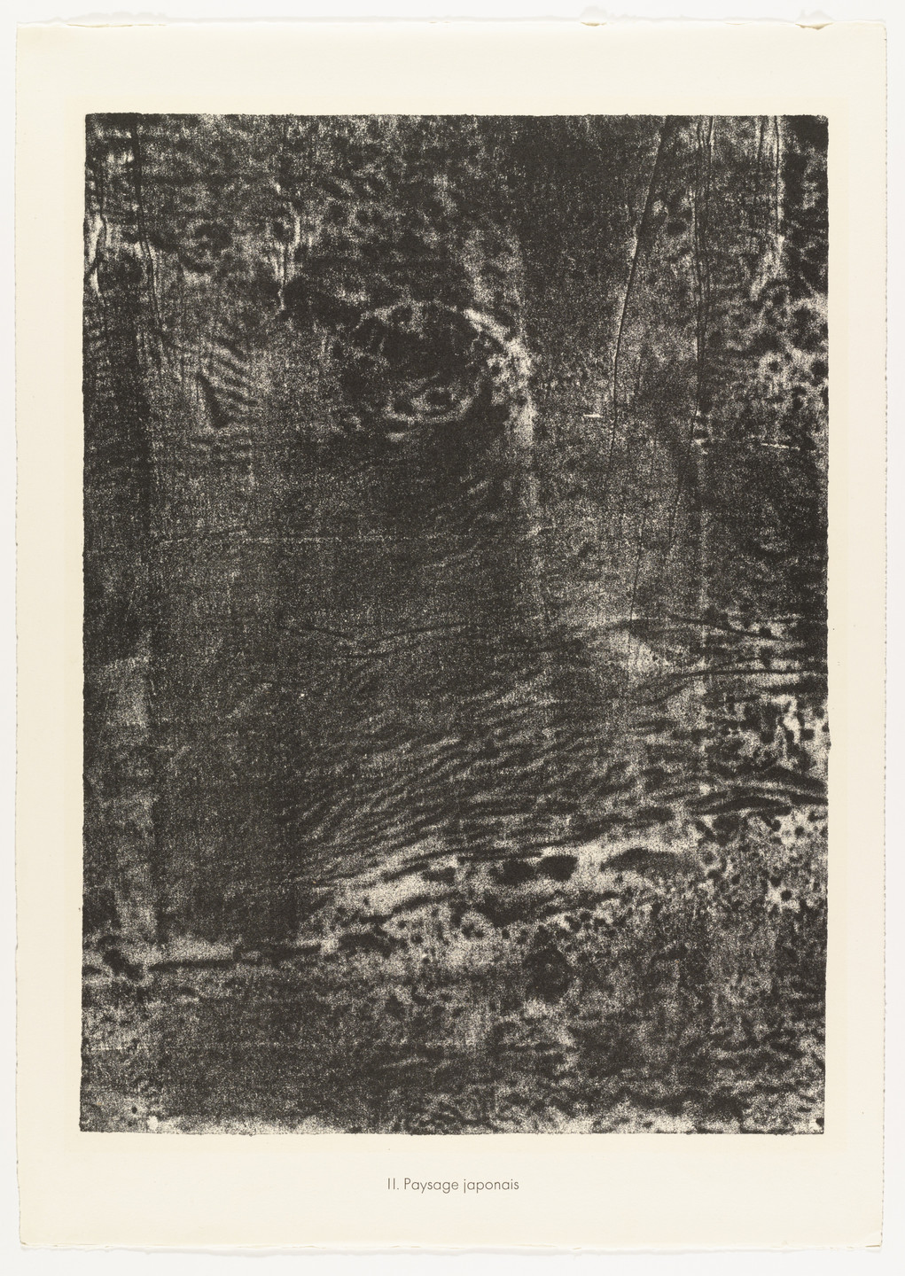 Jean Dubuffet. Japanese Landscape (Paysage japonais) from the portfolio Sites and Paths (Sites et chaussées) from Phenomena (Les Phénomènes). 1959