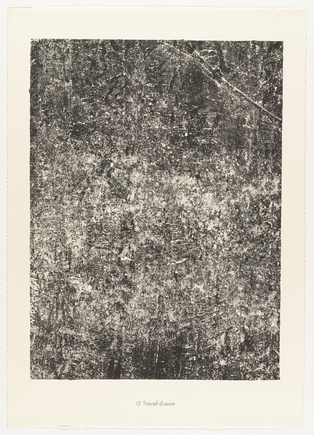 Jean Dubuffet. Worn Work (Travail d&#39;usure) from the portfolio Sites and Paths (Sites et chaussées) from Phenomena (Les Phénomènes). 1959