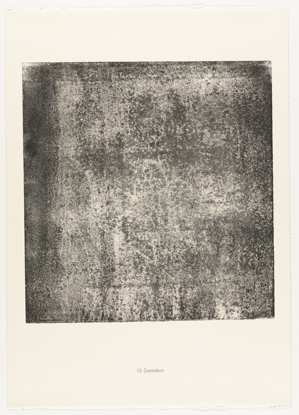 Jean Dubuffet. Dormition from the portfolio Sites and Paths (Sites et chaussées) from Phenomena (Les Phénomènes). 1959