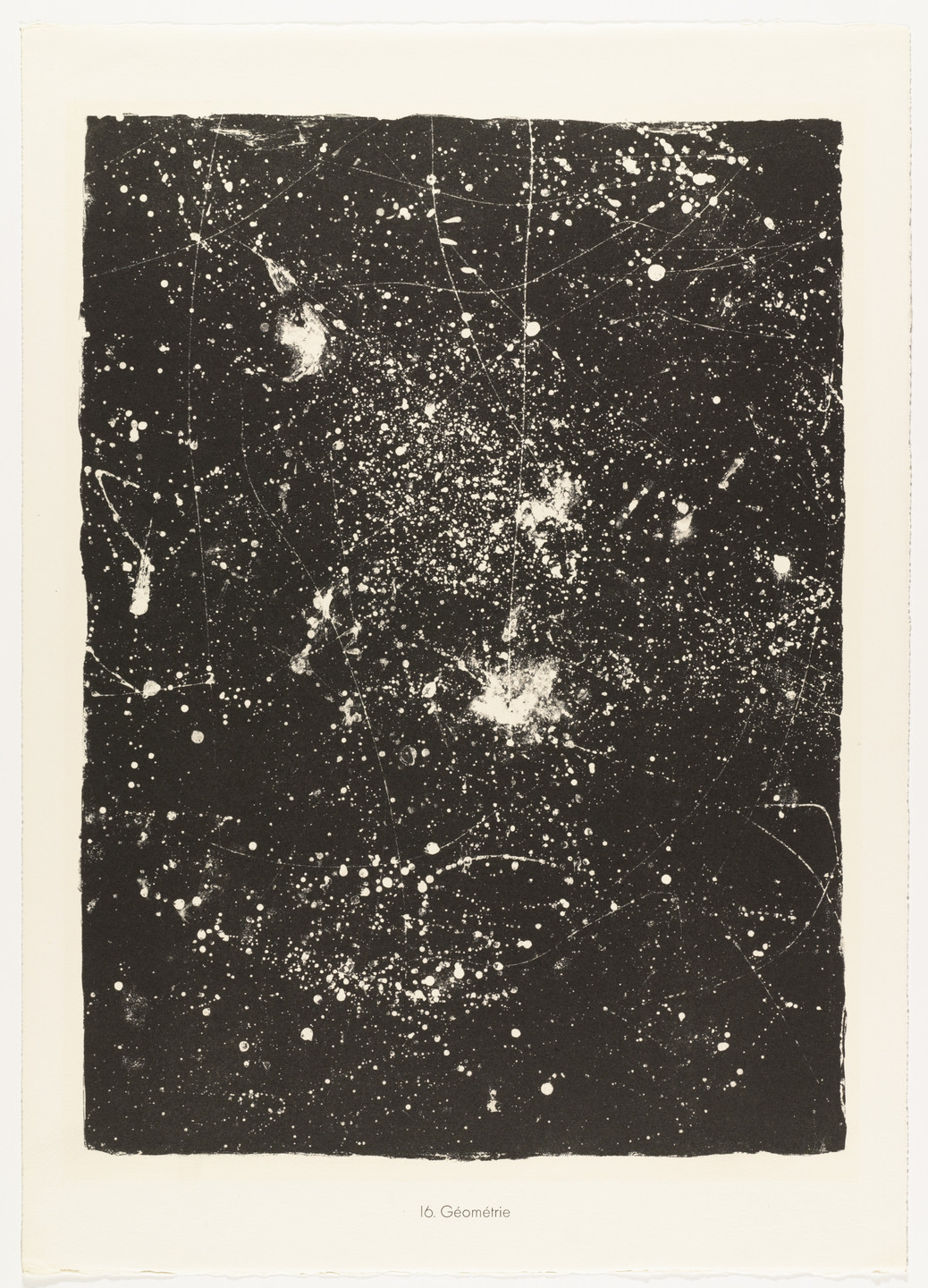 Jean Dubuffet. Geometry (Géométrie) from the portfolio Sites and Paths (Sites et chaussées) from Phenomena (Les Phénomènes). 1959