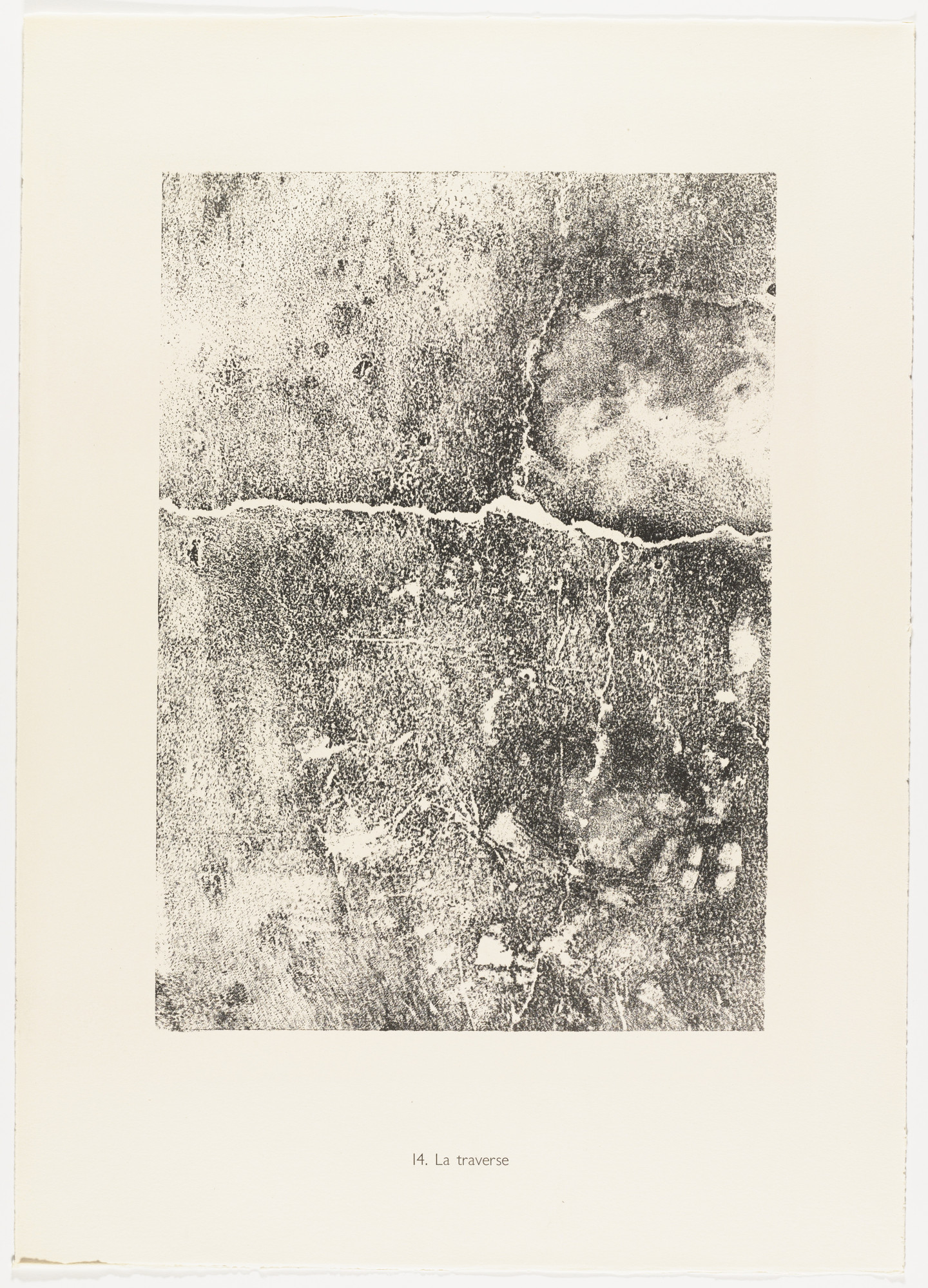 Jean Dubuffet. Crosstie (La Traverse) from Elements, Moments