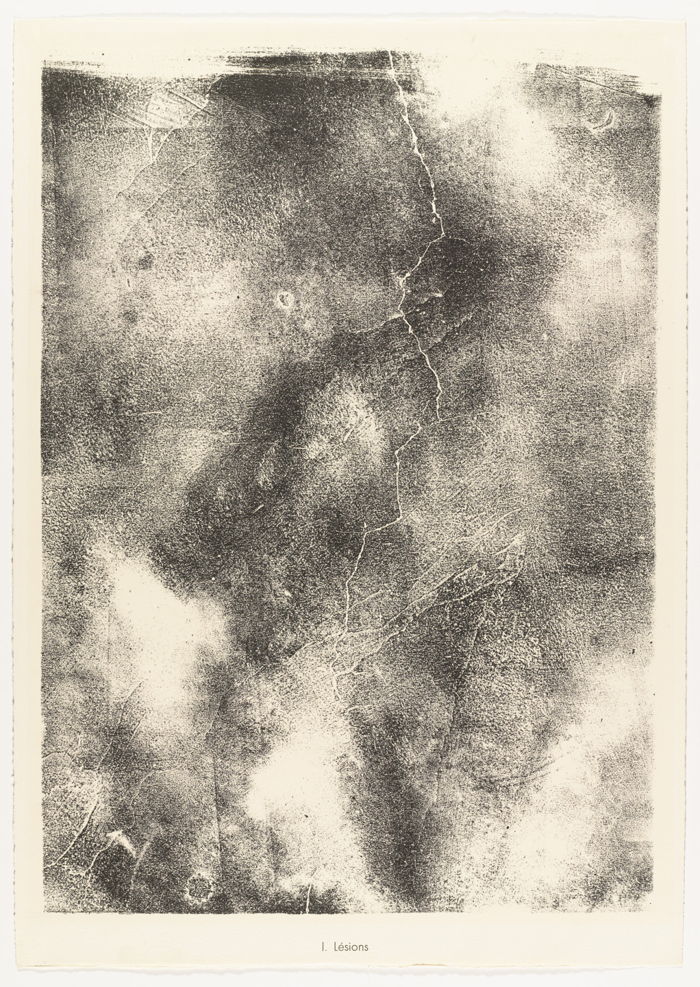 Jean Dubuffet. Lesions (Lésions) from the portfolio Territories (Territoires) from Phenomena (Les Phénomènes). 1958