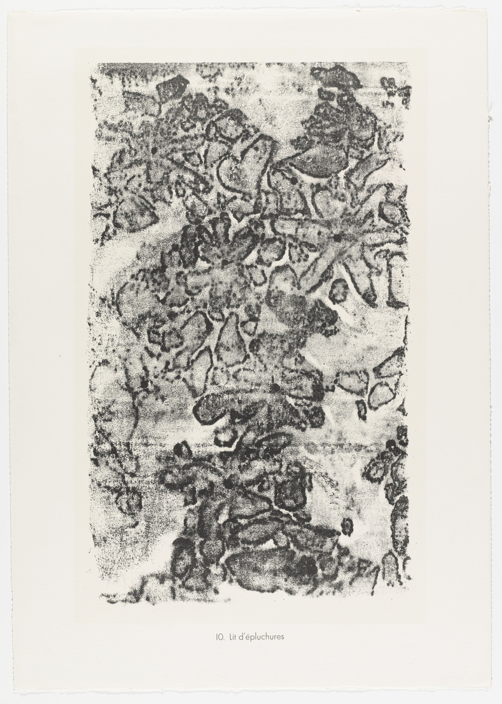 Jean Dubuffet. Peelings (Lit d'épluchures) from the portfolio Territories (Territoires) from Phenomena (Les Phénomènes). 1959