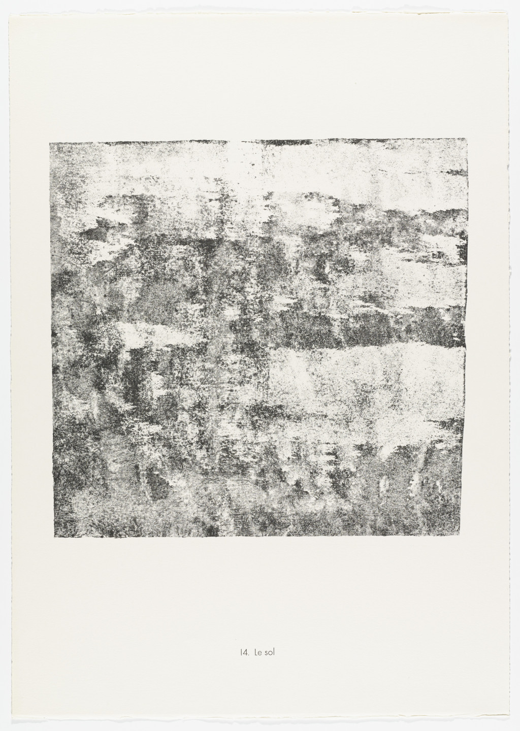 Jean Dubuffet. The Soil (Le Sol) from the portfolio Territories (Territoires) from Phenomena (Les Phénomènes). 1959