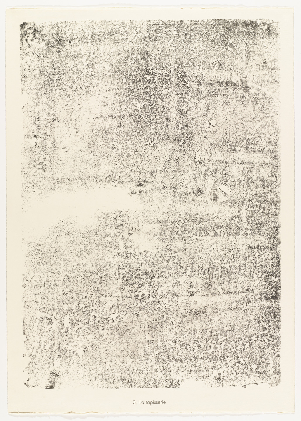 Jean Dubuffet. The Tapistry (La tapisserie) from the portfolio Territories (Territoires) from Phenomena (Les Phénomènes). 1958