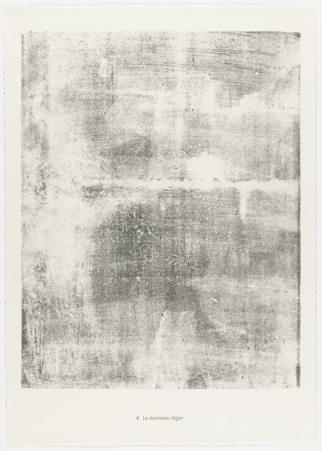 Jean Dubuffet. Thin Veneer (Le manteau léger) from the portfolio Territories (Territoires) from Phenomena (Les Phénomènes). 1958