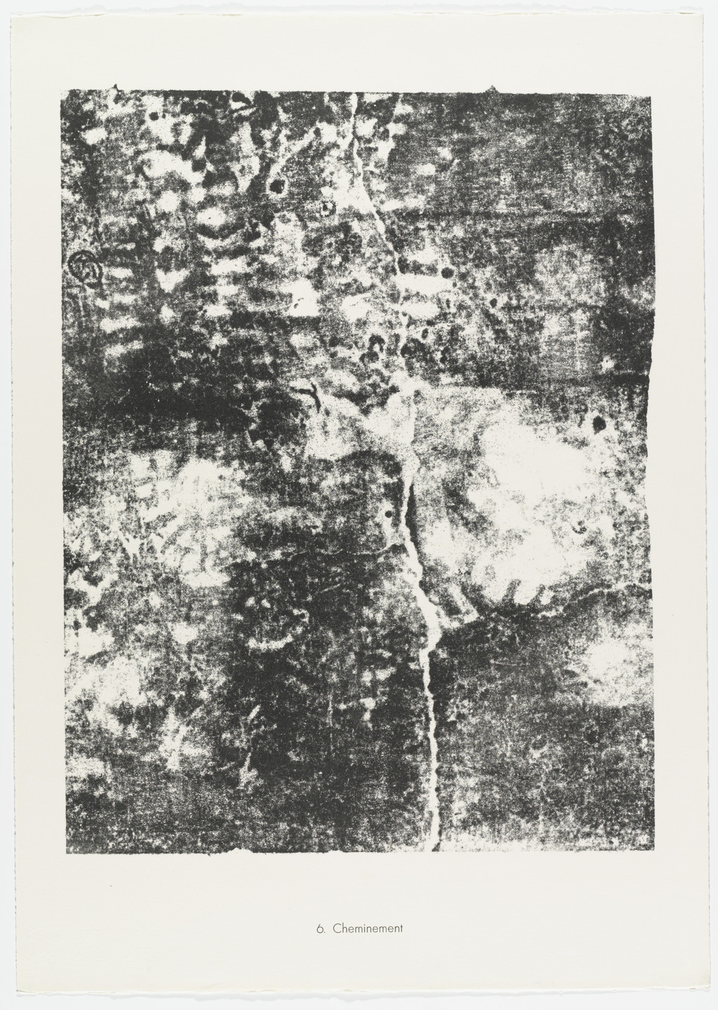 Jean Dubuffet. Progression (Cheminement) from the portfolio Territories (Territoires) from Phenomena (Les Phénomènes). 1958