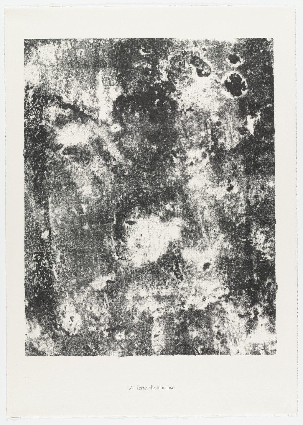 Jean Dubuffet. Heated Earth (Terre chaleureuse) from the portfolio Territories (Territoires) from Phenomena (Les Phénomènes). 1958