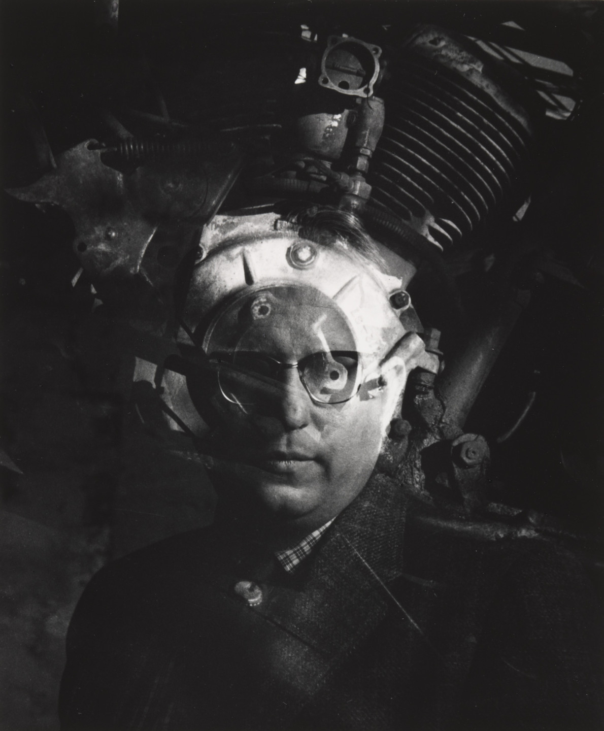 Jerry Uelsmann. Mechanical Man #1. 1960