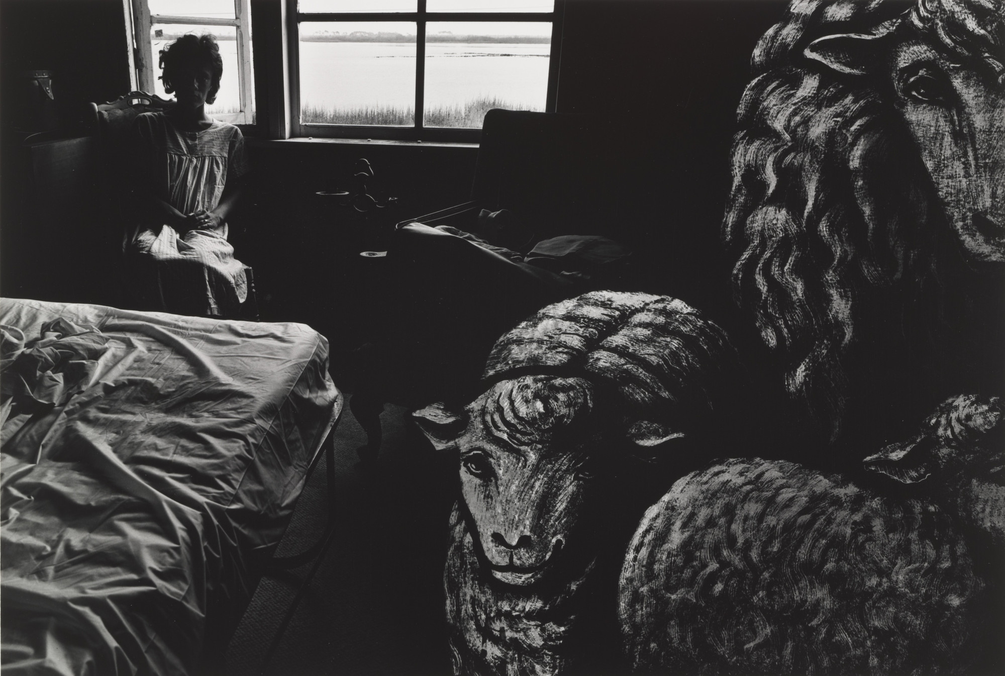Jerry Uelsmann. Marilyn and the Sheep. 1964
