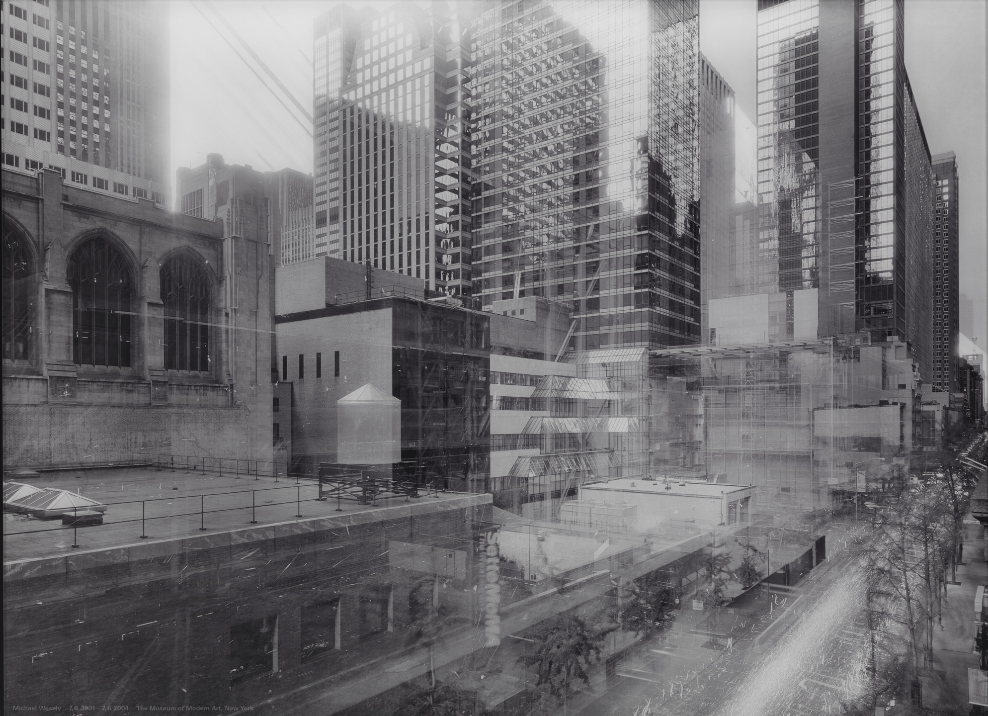 Michael Wesely. 7 August 2001--7 June 2004 The Museum of Modern Art, New York. 2001-04