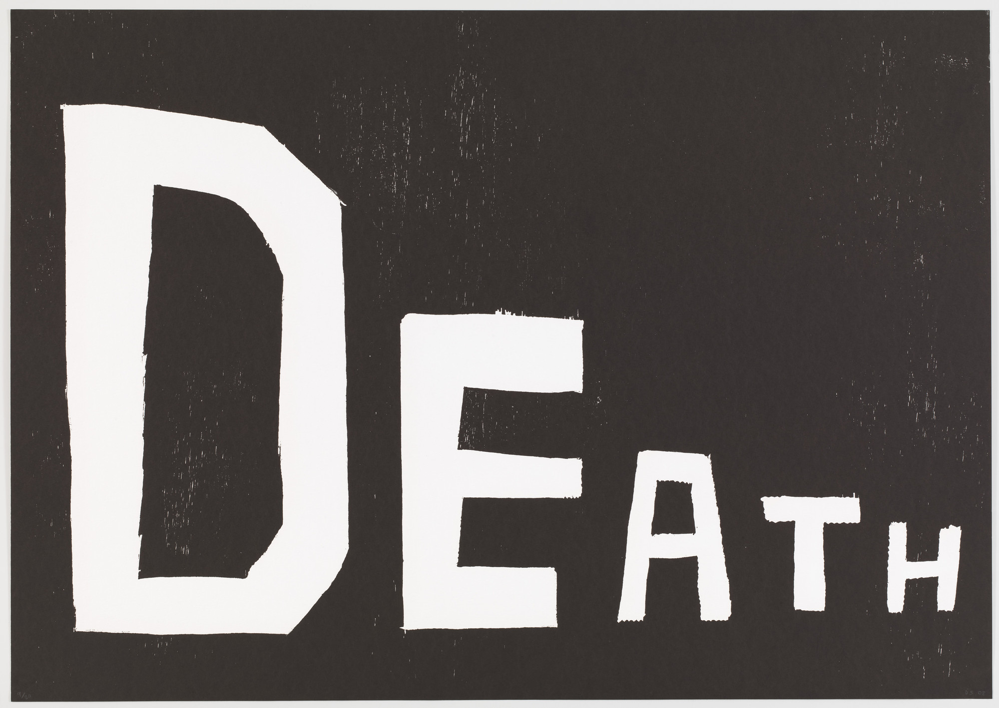 David Shrigley. Untitled (Death) from an untitled portfolio