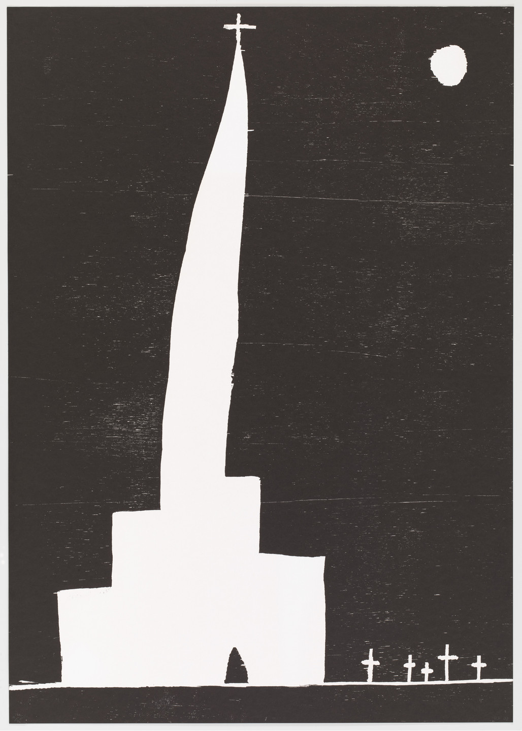 David Shrigley. Untitled (Graveyard) from an untitled portfolio. 2008