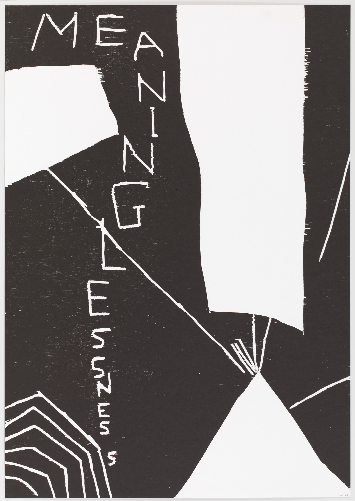 David Shrigley. Untitled (Meaninglessness) from an untitled portfolio