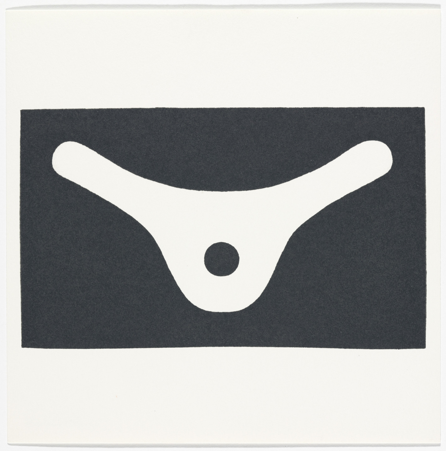 Myron Stout. Untitled from the Rubber Stamp Portfolio. 1976, published 1977