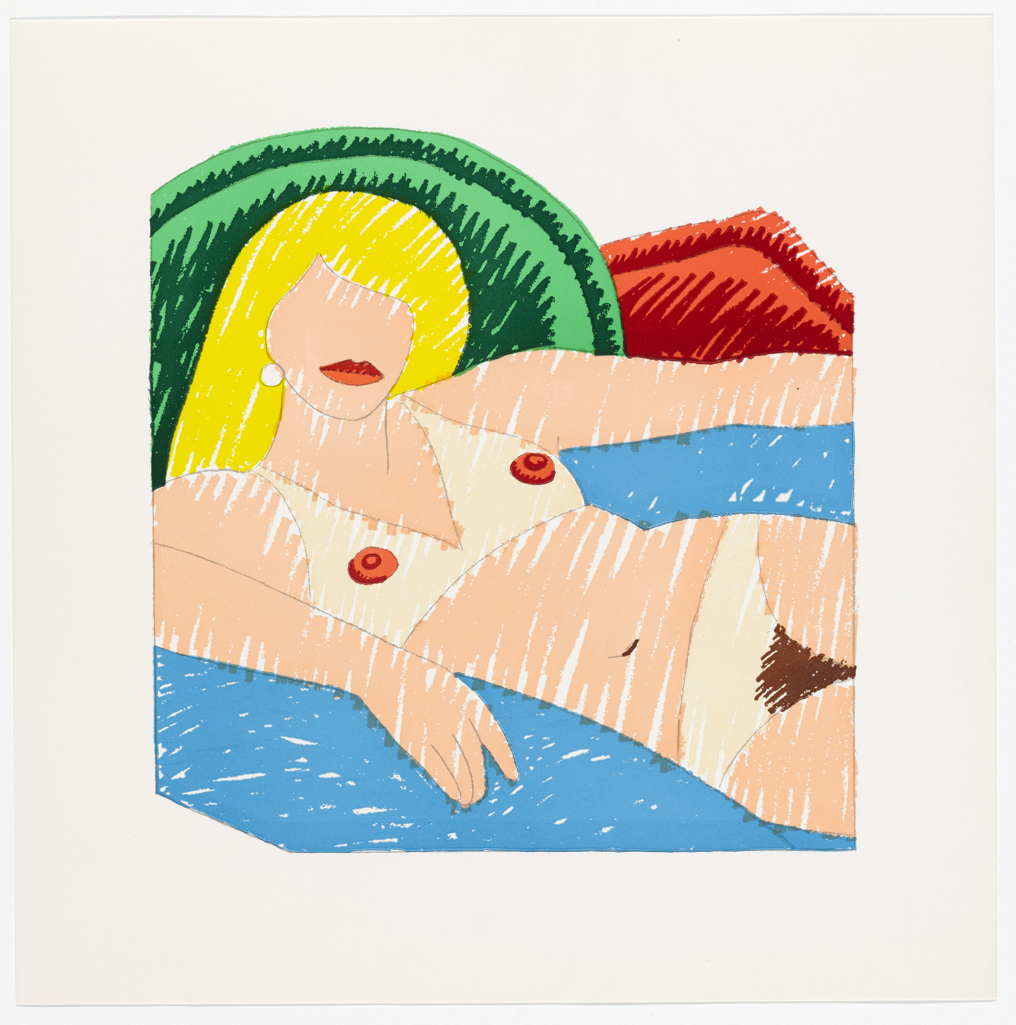 Tom Wesselmann. Shiny Nude from the Rubber Stamp Portfolio