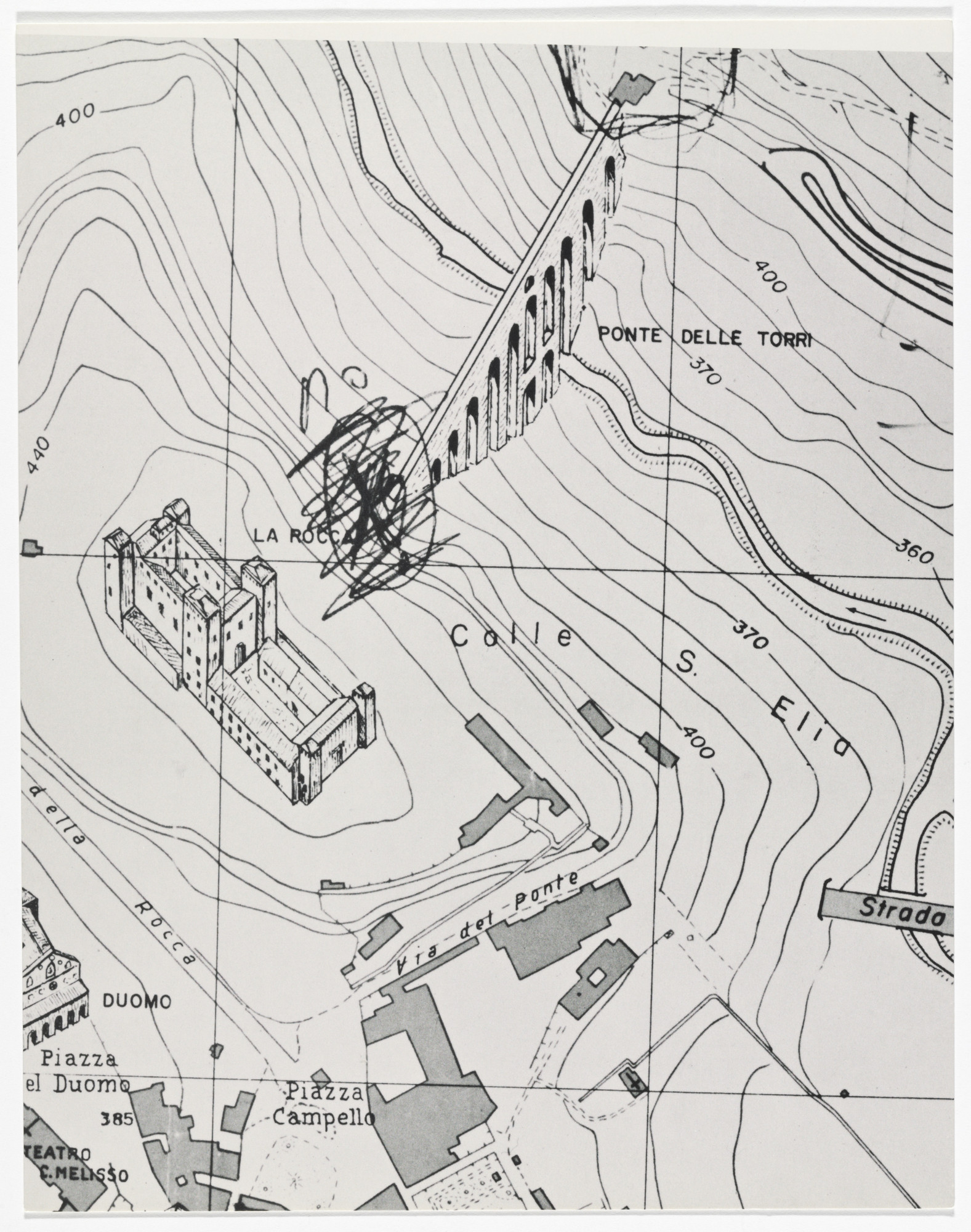 Christo. Packed Tower – Spoleto (Proposals & Projects) from Artists & Photographs