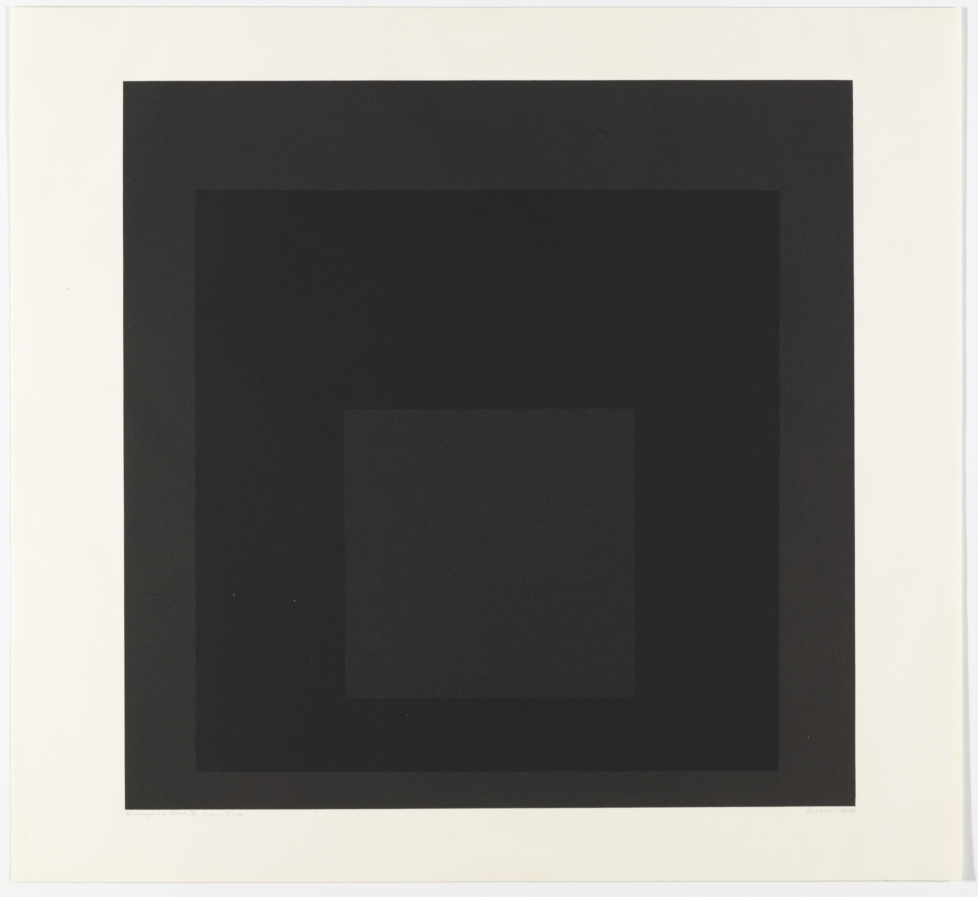 Josef Albers. Midnight + Noon II from Midnight and Noon