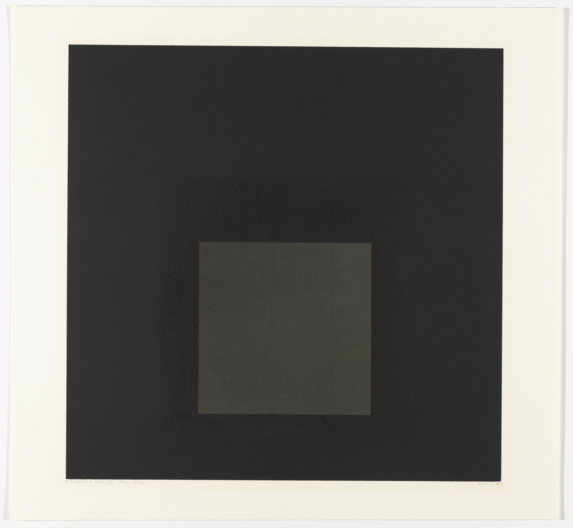 Josef Albers. Midnight + Noon III from Midnight and Noon