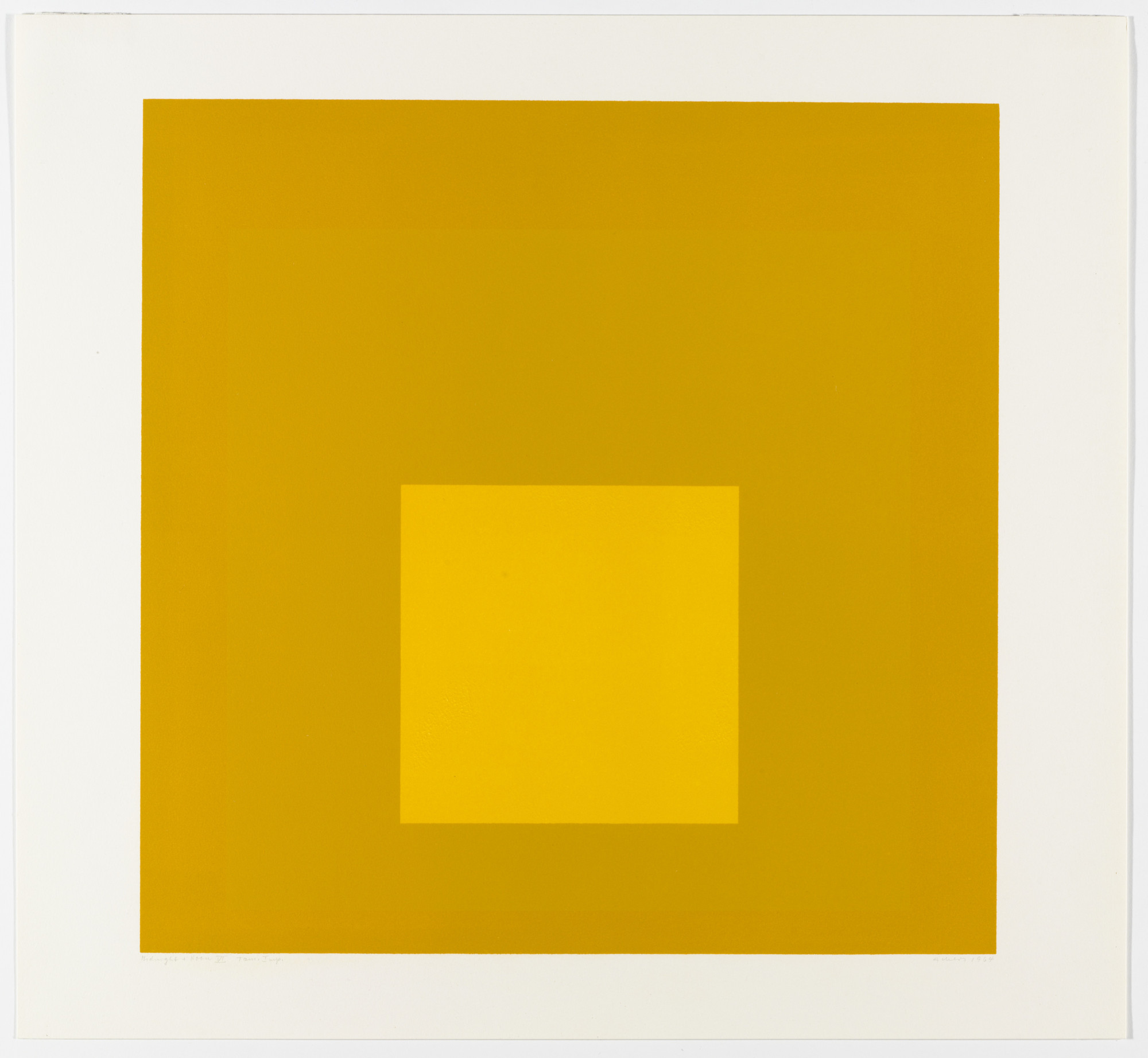 Josef Albers. Midnight + Noon VI from Midnight and Noon