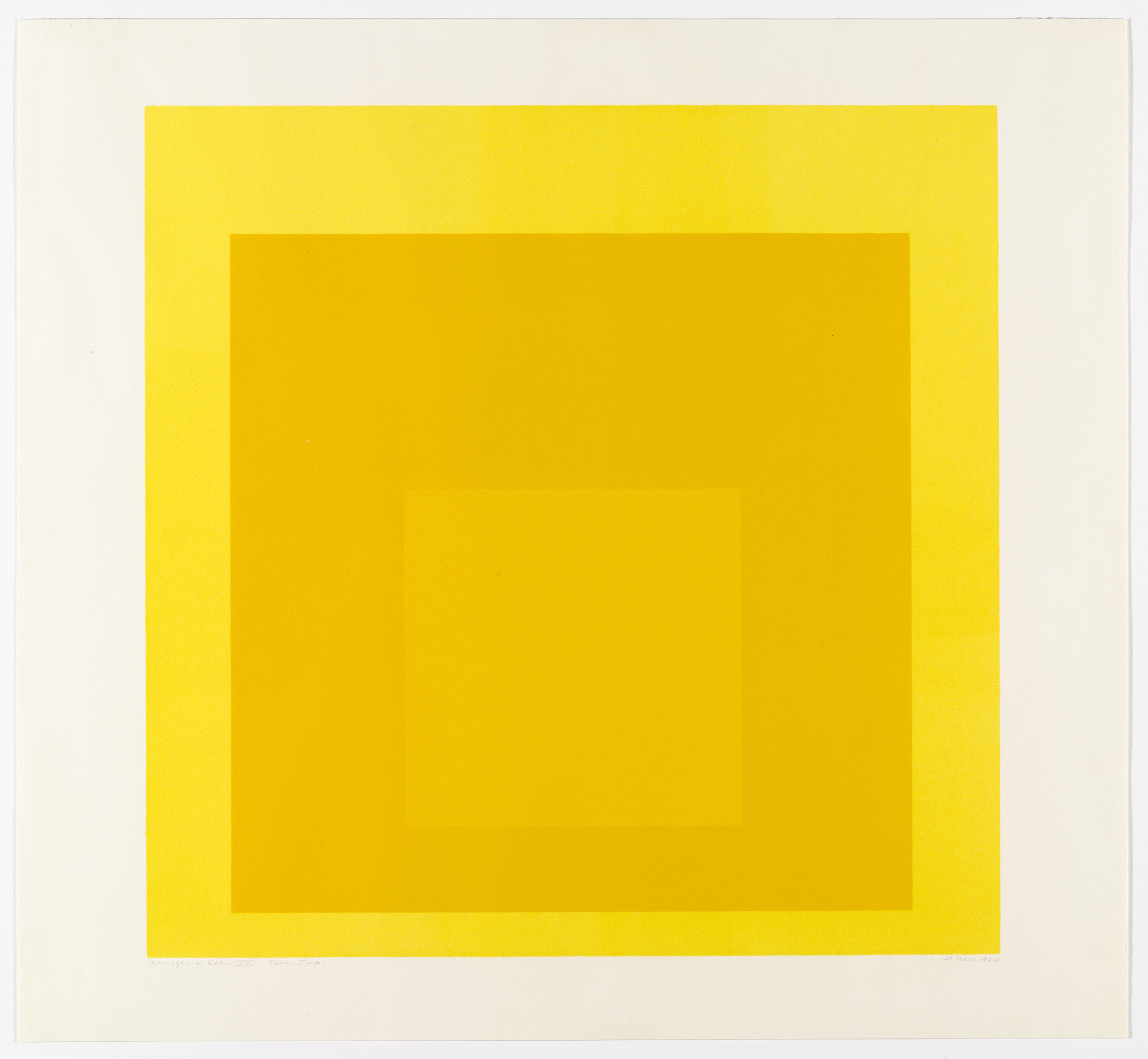 Josef Albers. Midnight + Noon VII from Midnight and Noon