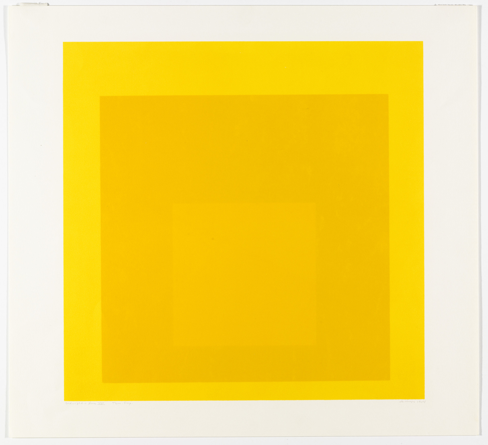 Josef Albers. Midnight + Noon VIII from Midnight and Noon