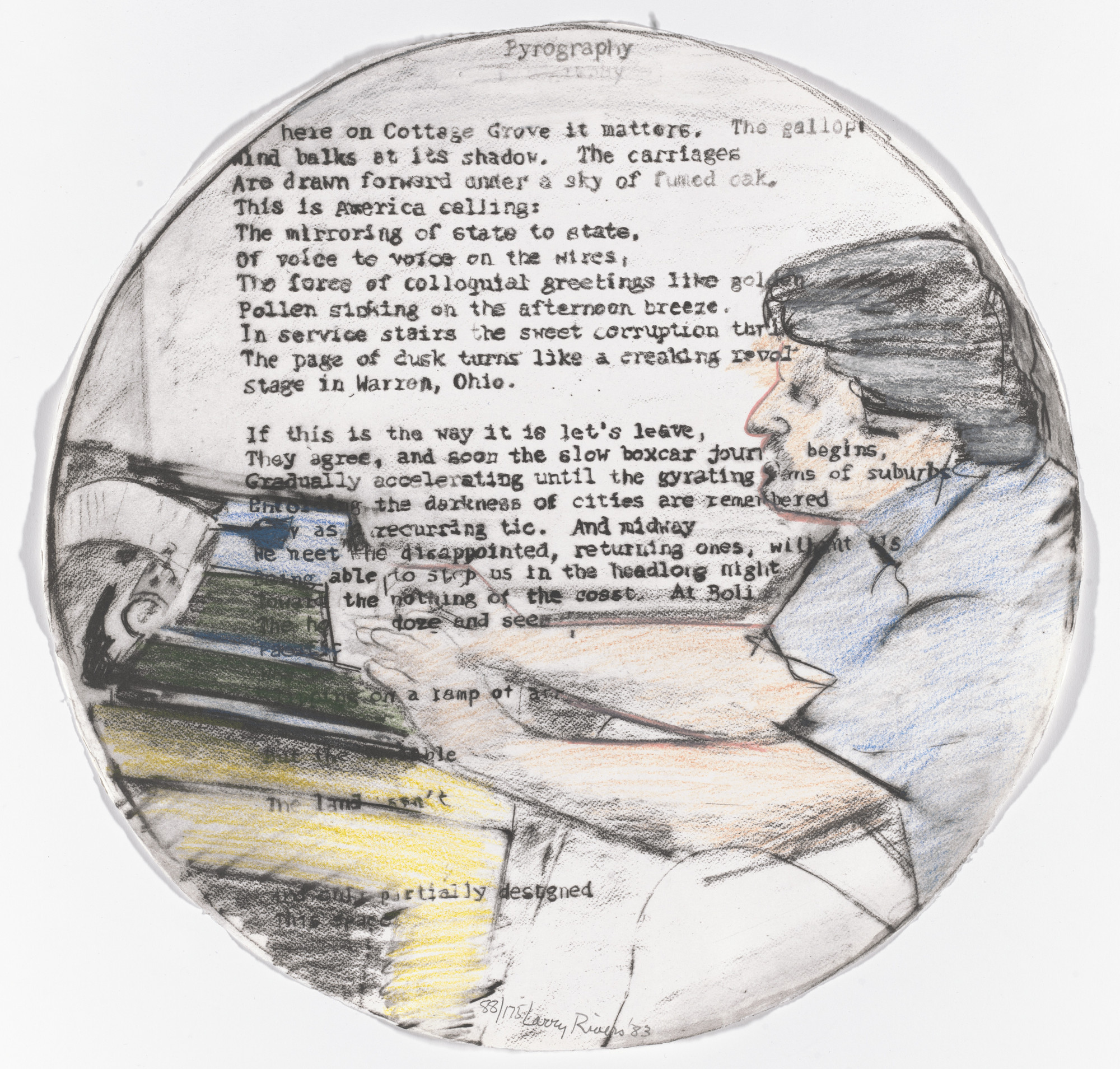 Larry Rivers. Untitled from Self-Portrait in a Convex Mirror
