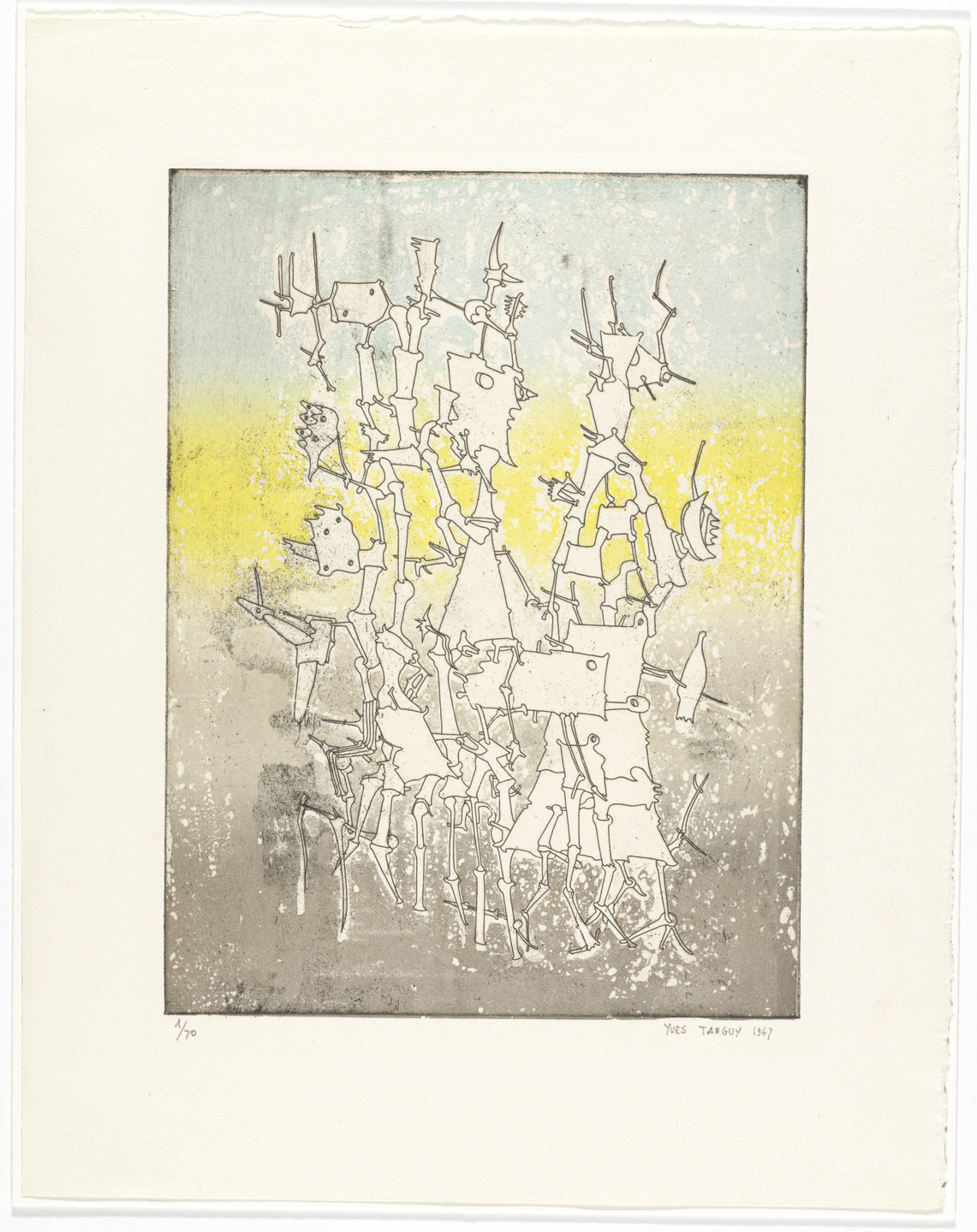 Yves Tanguy. Rhabdomancy (Rhabdomancie) from Brunidor Portfolio, No. 1. 1947