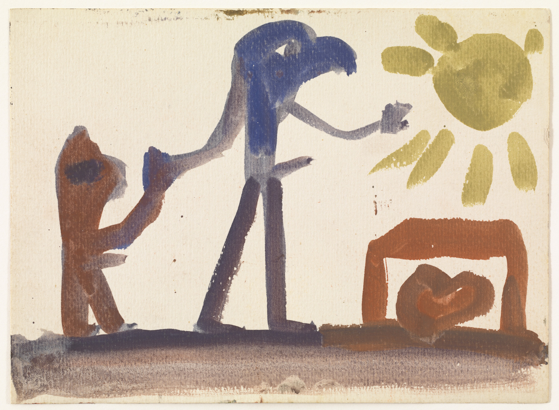 A.R. Penck (Ralf Winkler). Untitled. 1967
