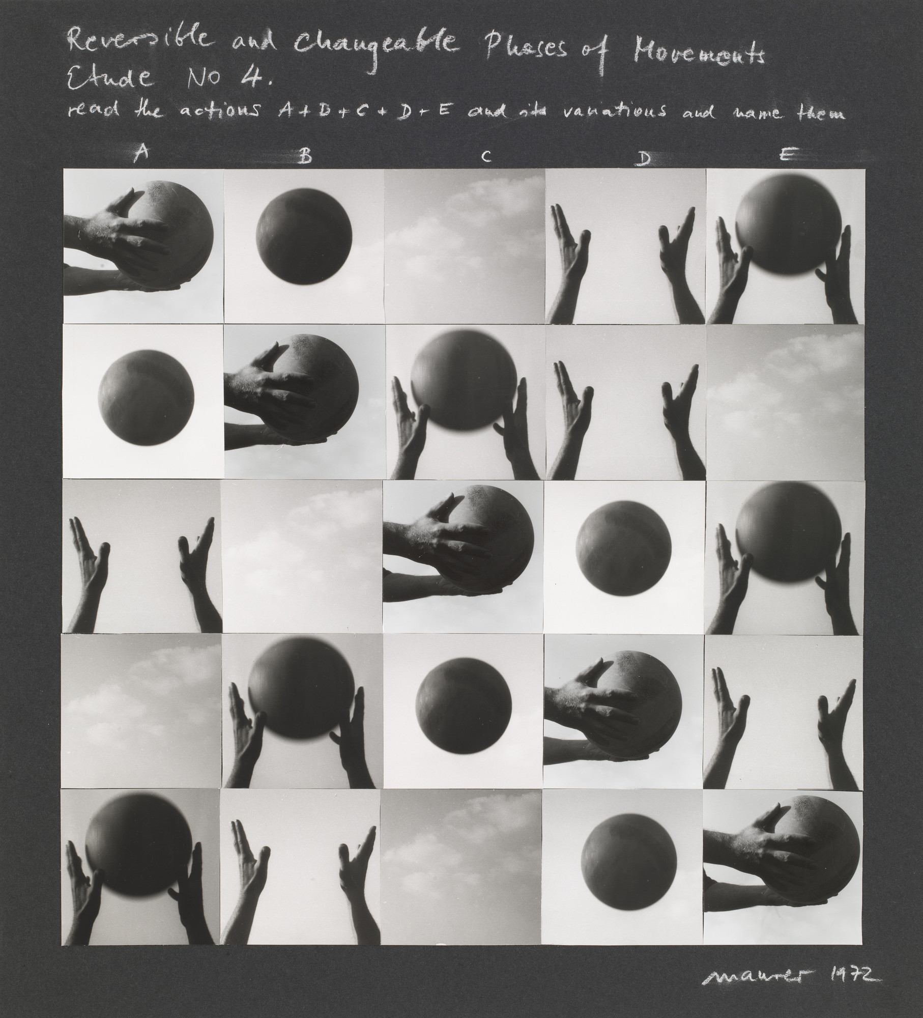 Dóra Maurer. Reversible and Changeable Phases of Movement, Study