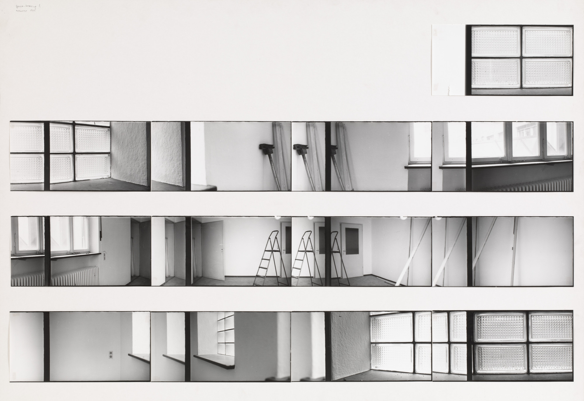Dóra Maurer. Tracing Space I, Tracing Space II, and Plan. 1979