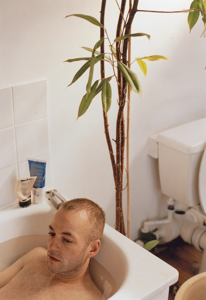 Jochen taking a bath