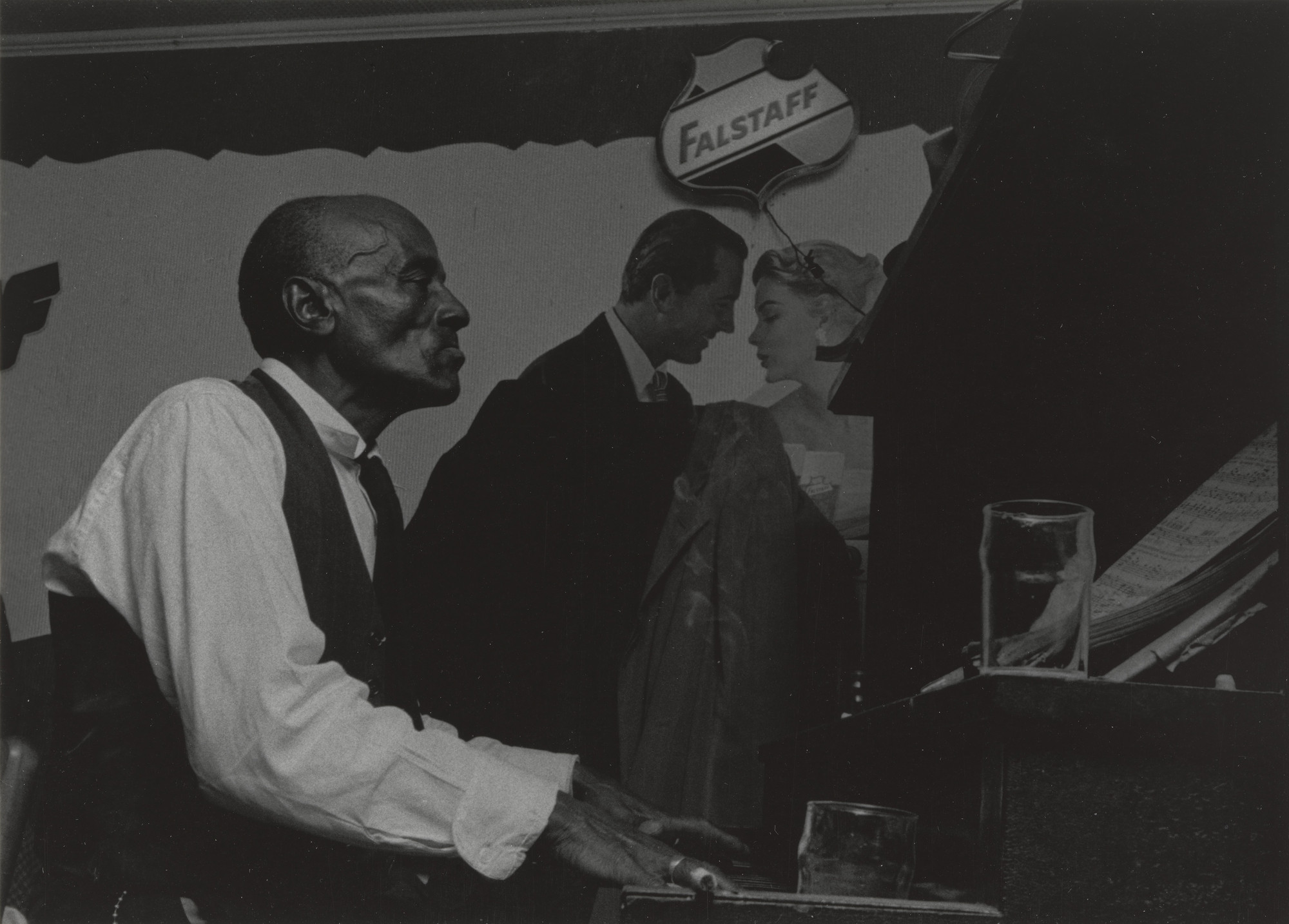 Lee Friedlander. Joe James at Westwego Fireman&#39;s Hall, Westwego, Louisiana. 1958