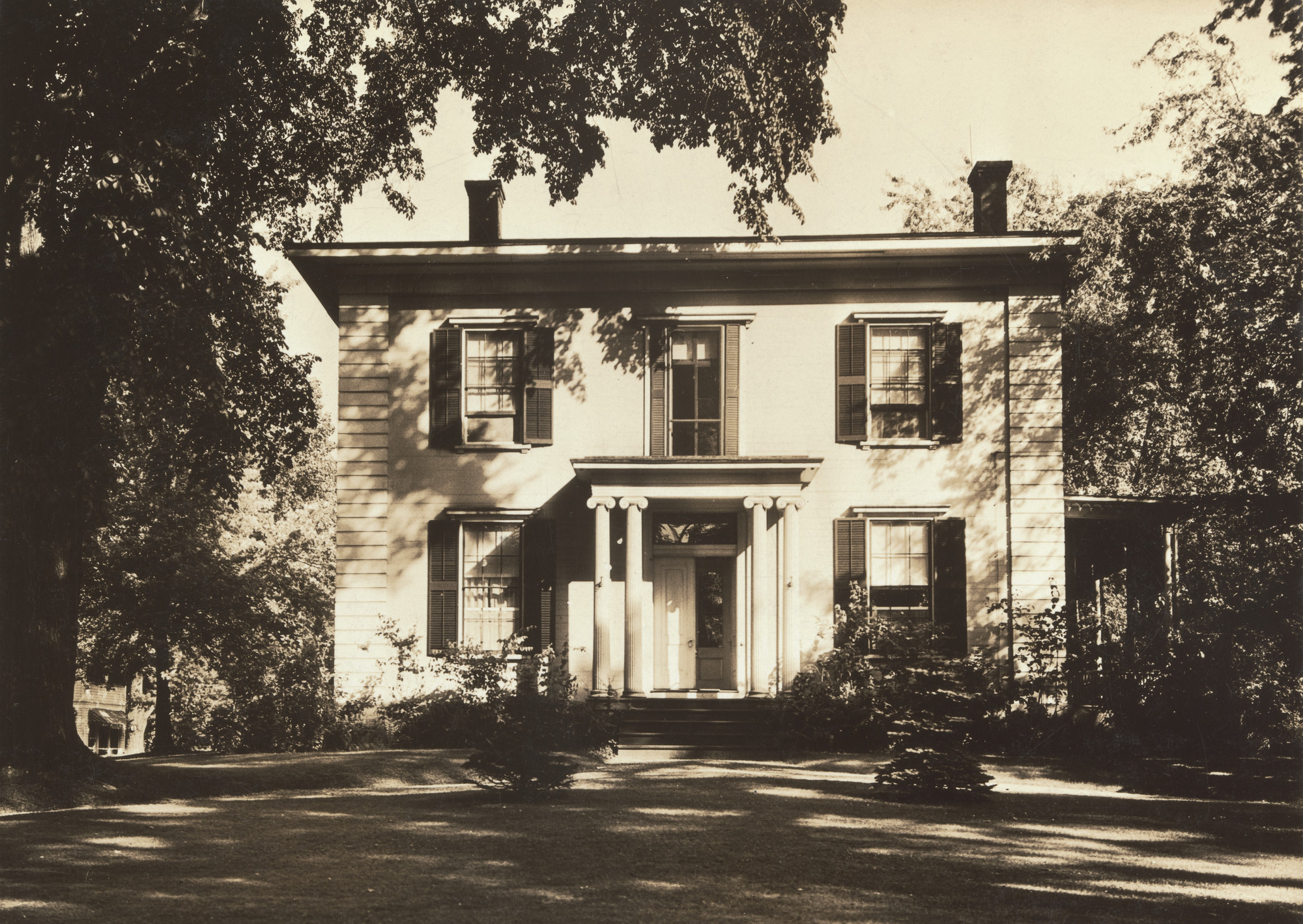 Walker Evans. House, Greek Influence, Northampton, Massachusetts