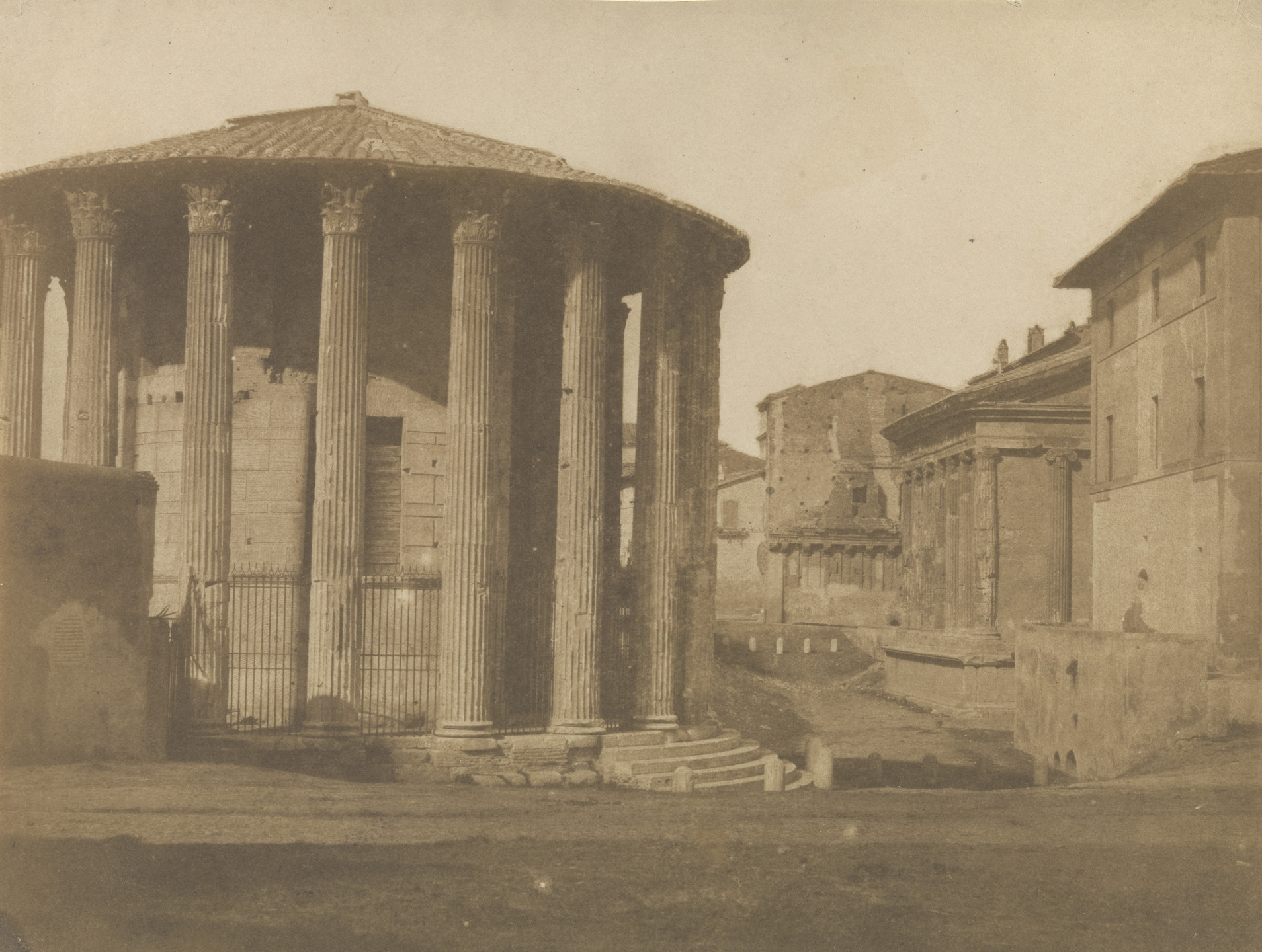 Unidentified photographer. Tempio di Vesta, Rome. 1850