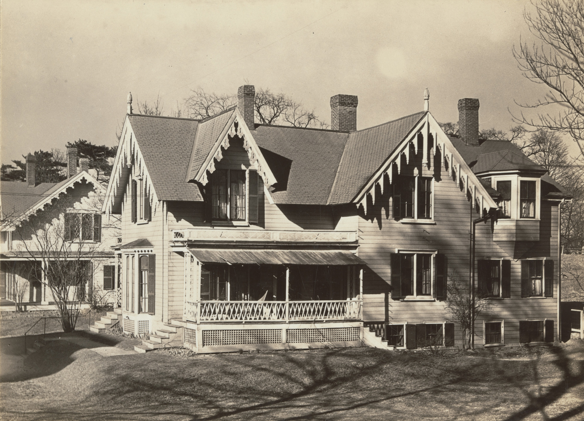 Walker Evans. Gingerbread House, Side View, Dedham, Massachusetts