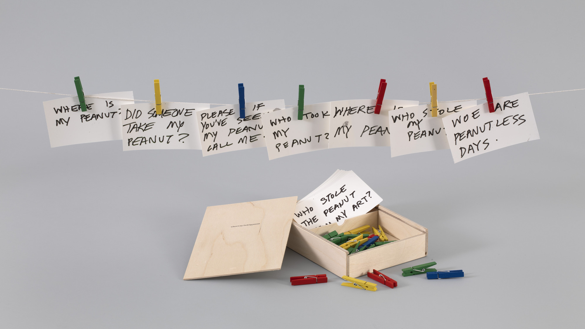 Rachel Harrison. where's my fucking peanut. 2012