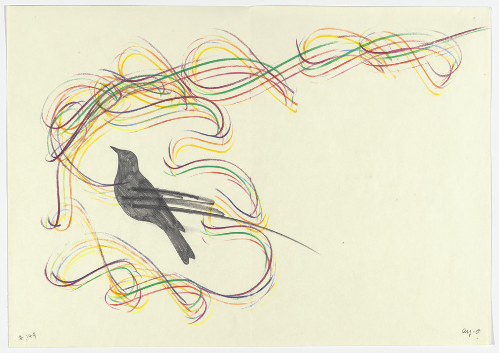 Double page plate (folios 9 and 10 verso) from Ouzel, Ay-O, 1971, published 1972