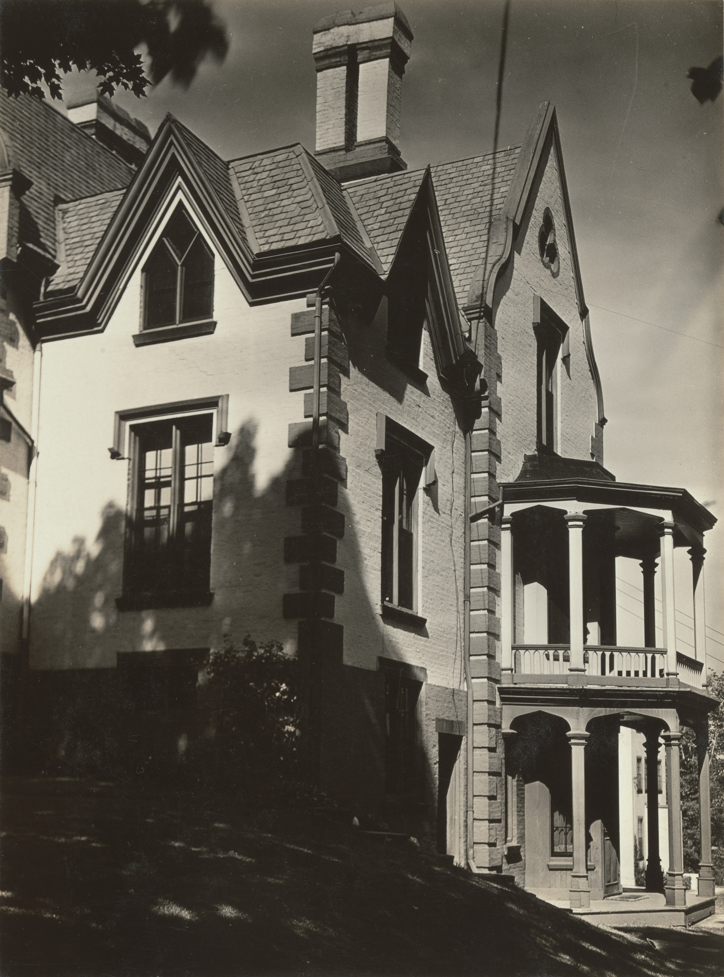Walker Evans. Gothic House Detail, Northampton, Massachusetts