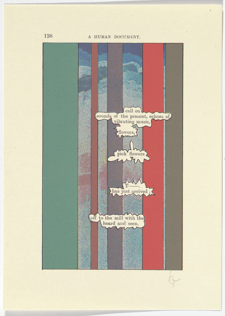Page 138 (folio 6) from A Humument, Volume I, Tom Phillips, (1966-70)
