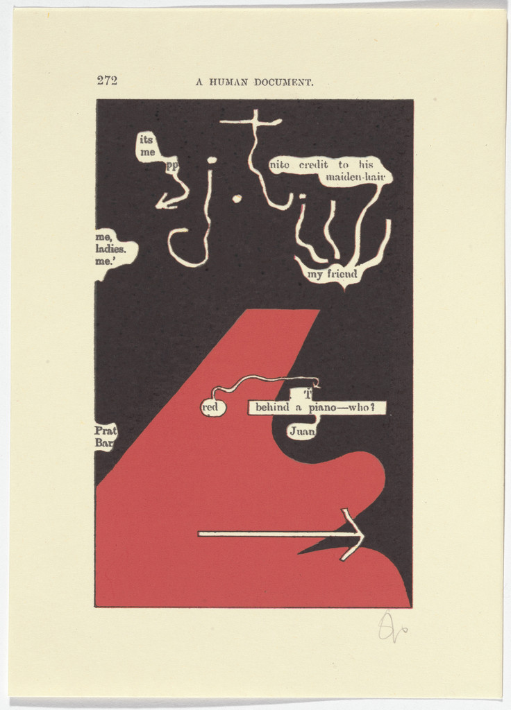 Page 272 (folio 9) from A Humument, Volume I, Tom Phillips, (1966-70)