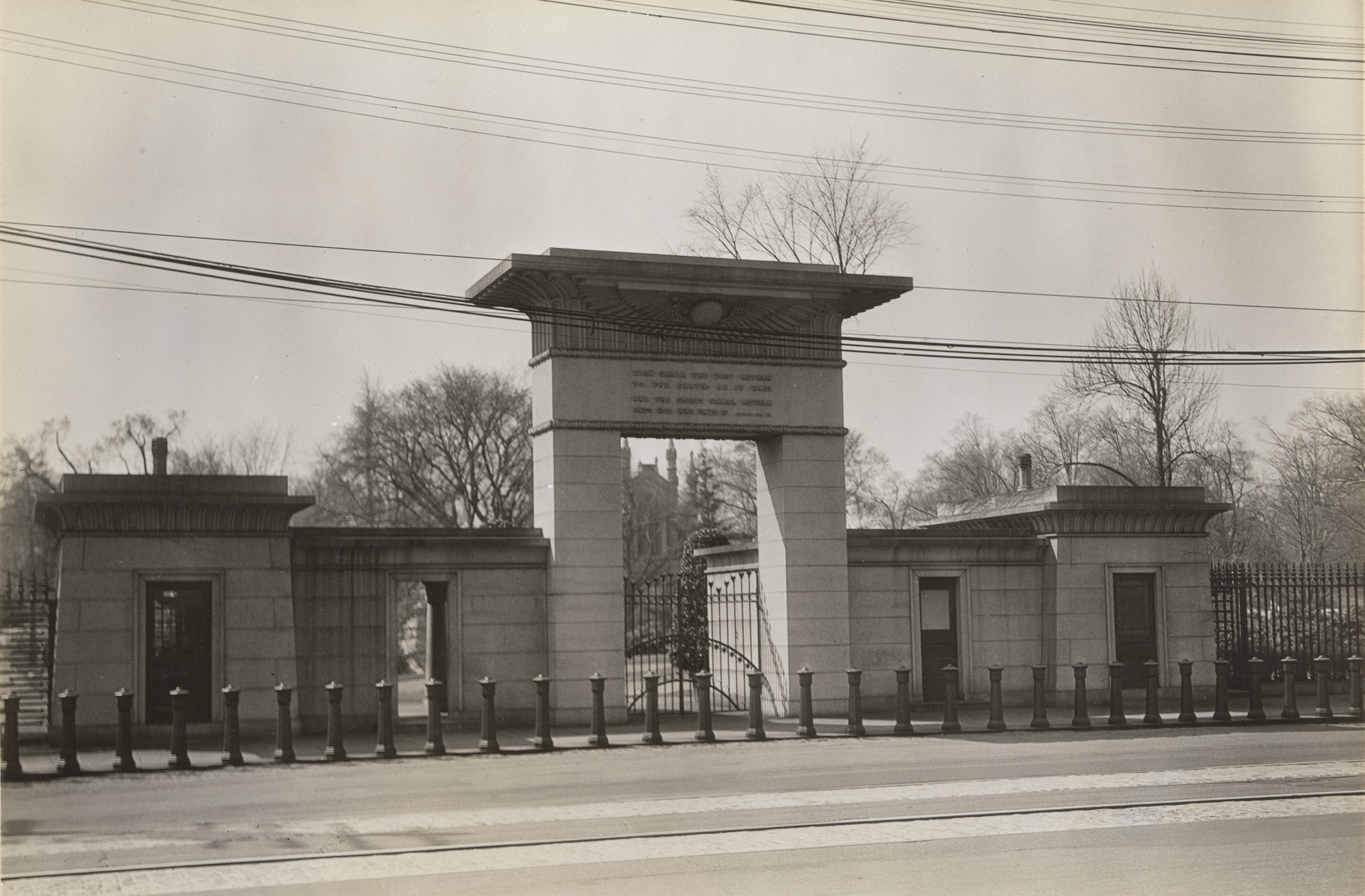 Walker Evans. Greek Gate, Cambridge, Massachusetts
