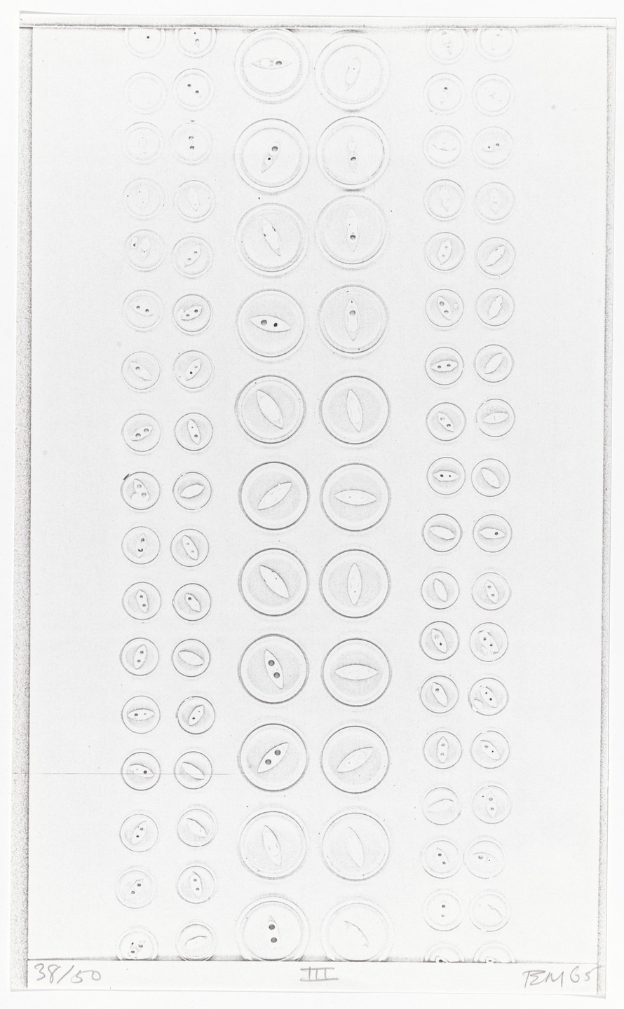 Edward Meneeley. Untitled from Illustrations for Tender Buttons. 1965