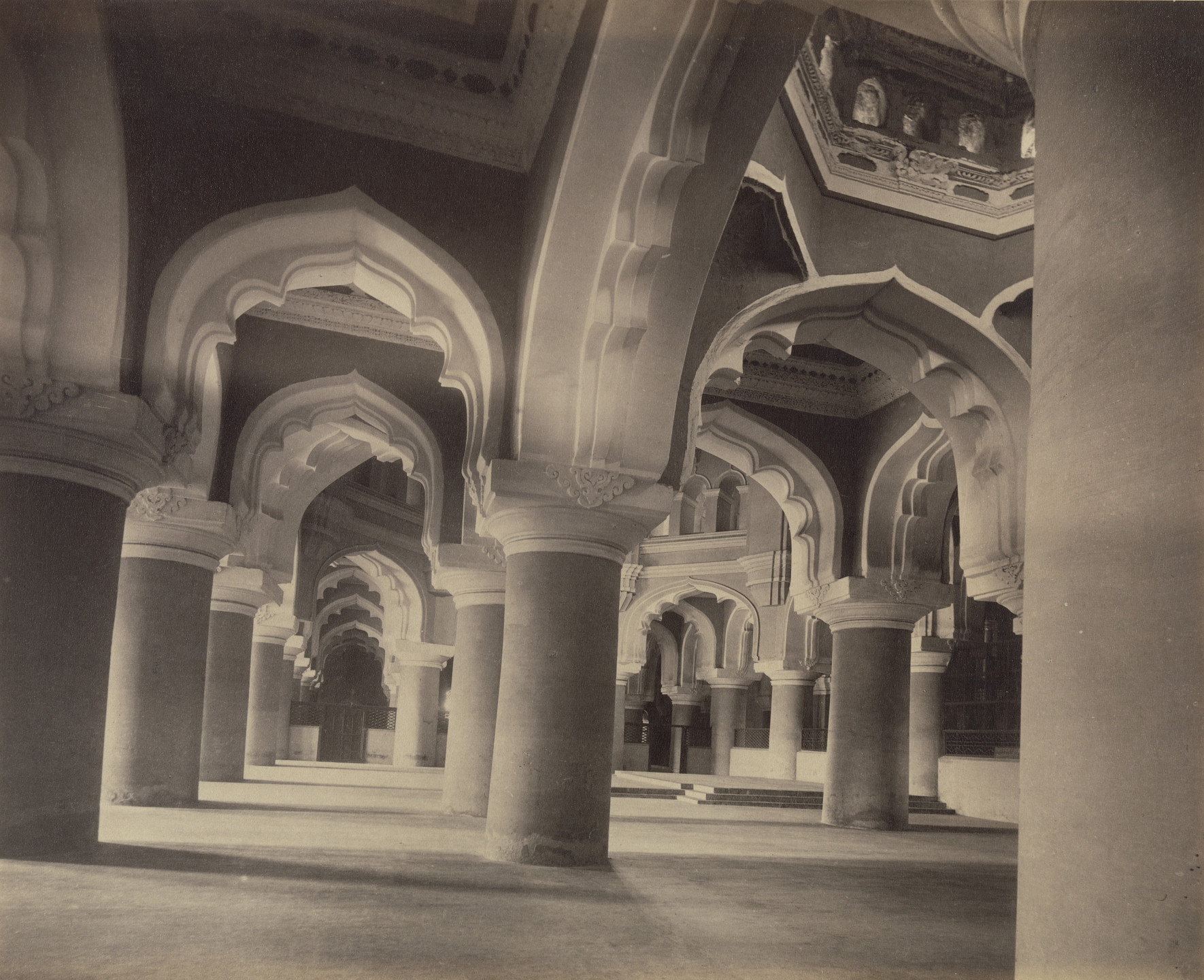 Unidentified photographer. The Great Temple, Madura, India. 1860s