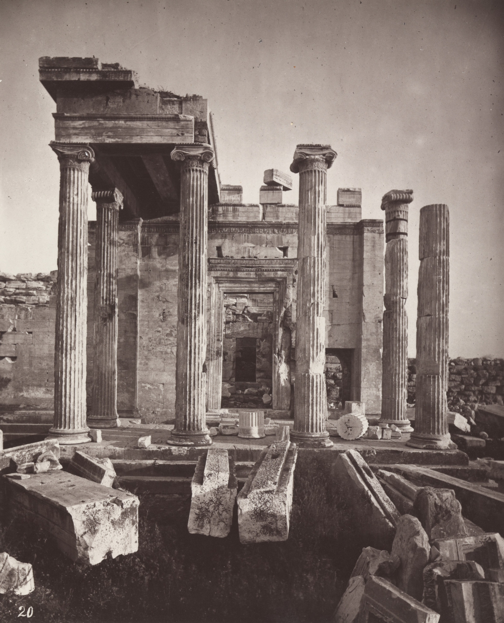 William James Stillman. Portico of the Pandrosium, from the North